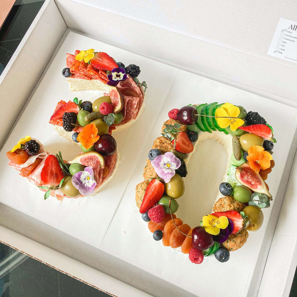 Brie Number or Letter - 1 Classic, 1 Vegetarian